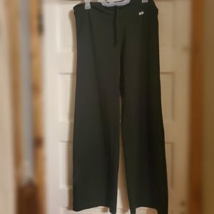 Black Wide Leg Athletic Yoga Lounge Pants